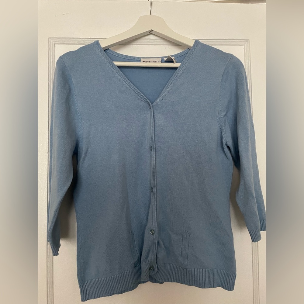 Light blue cardigan